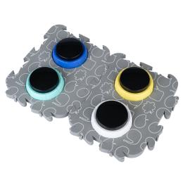 TIAKI Pet Talking Buttons "Let's Talk!" - Ø 9 x wys. 4 cm, 4 szt.