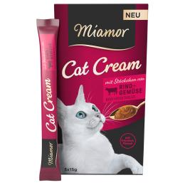 Miamor Cat Cream pasta z wołowiną i warzywami - 55 x 15 g