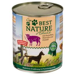 Best Nature Dog Adult, 6 x 800 g - Jagnięcina, ziemniaki i pietruszka