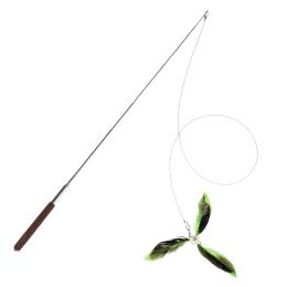 TIAKI teleskopowa wędka dla kota z piórkami - 1 sztuka