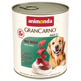 animonda GranCarno Original Adult, 6 x 800 g - Dziczyzna