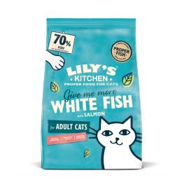 Lily's Kitchen Adult Cat, białoryb i łosoś - 2 x 2 kg