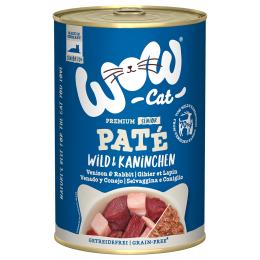 WOW Cat Senior, 6 x 400 g - Dziczyzna i królik