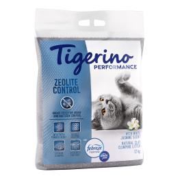 Tigerino Performance Zeolite Control żwirek dla kota - Ambi Pur zapach kwiatów jaśminu - 2 x 12 kg