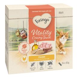 Korzystny pakiet Feringa Vitality Creamy Snacks - Kurczak, 48 x 10 g