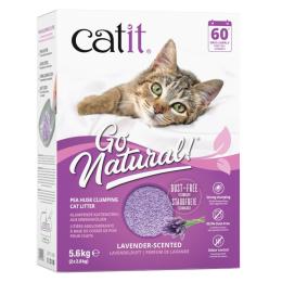 Catit Go Natural żwirek dla kota o zapachu lawendy - 5,6 kg (2 x 2,8 kg)