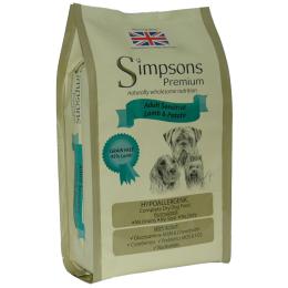 Dwupak Simpson Premium, 2 x 12 kg  - Sensitive Adult Lamb & Potato