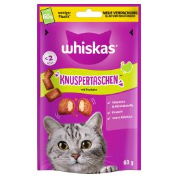 Whiskas Temptations, chrupiące poduszeczki - Indyk, 8 x 60 g