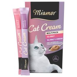 Mieszany pakiet Miamor Cat Snack pasty dla kota - 48 x 15 g