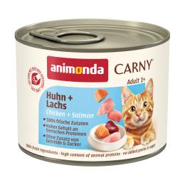 animonda Carny Adult, 6 x 200 g - Kurczak z łososiem