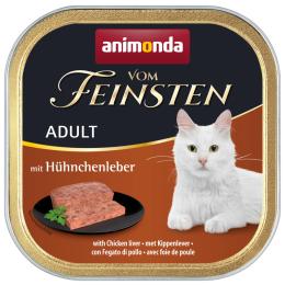 animonda vom Feinsten Adult, 6 x 100 g - Wątróbka drobiowa