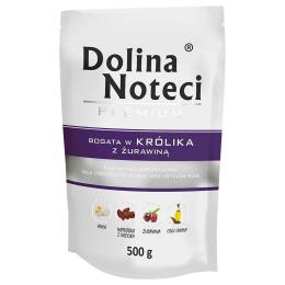 Dolina Noteci Premium w saszetkach, 10 x 500 g - Królik z żurawiną