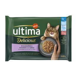 Ultima Cat Sterilized, 48 x 85 g - Wybór rybny