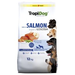 Tropidog Premium Adult Medium & Large, łosoś - 2 x 12 kg
