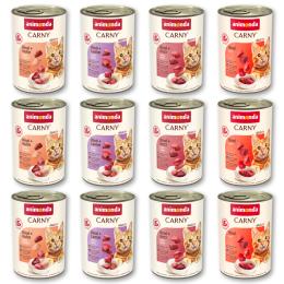 Korzystny pakiet animonda Carny Adult, 12 x 400 g - Pakiet mieszany Wołowina (4 smaki)