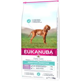 Eukanuba Puppy Sensitive Digestion, kurczak z indykiem - 12 kg
