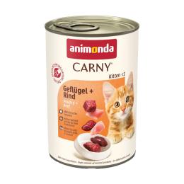 Megapakiet animonda Carny Kitten, 24 x 400 g - Drób i wołowina