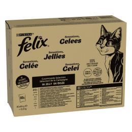 Megapakiet Felix w galarecie, So gut wie es aussieht, 80 x 85 g - Sensations Countryside (4 smaki)