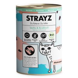 Korzystny pakiet STRAYZ BIO Cat, 24 x 400 g - Biołosoś i biobrokuły