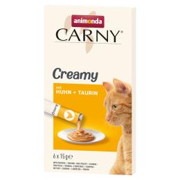 animonda Carny Adult Creamy - Z kurczakiem i tauryną, 6 x 15 g