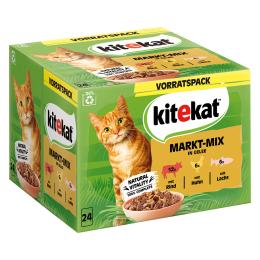 Kitekat w saszetkach, 24 x 85 g - Markt-Mix w galarecie
