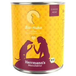 Herrmann's Classic Bio Menu, 6 x 800 g - Biokurczak z bioryżem