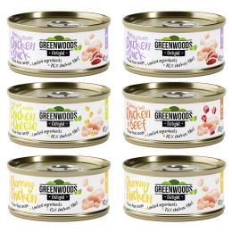 Greenwoods Delight, pakiet mieszany z drobiem, 6 x 70 g - Pakiet mieszany: 4 smaki