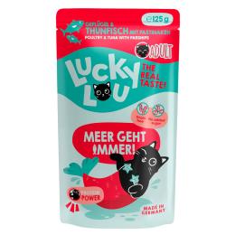 Megapakiet Lucky Lou Adult, 48 x 125 g - Drób i tuńczyk
