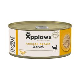 Applaws w bulionie, 12 x 70 g - Pierś z kurczaka
