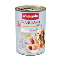 Korzystny pakiet animonda GranCarno Adult Sensitive, 24 x 400 g - Indyk i ziemniaki