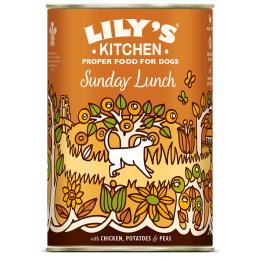 Lily's Kitchen Adult Dog, 6 x 400 g - Kurczak z ziemniakami i groszkiem