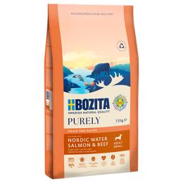 Bozita Dog Purely Adult Small Grain Free, łosoś i wołowina - 7,5 kg