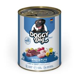 DOGGY Dog Adult, 6 x 800 g - Wołowina i indyk