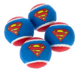 DC Superman zestaw piłek tenisowych - 4 szt. (Ø 6,3 cm każda)
