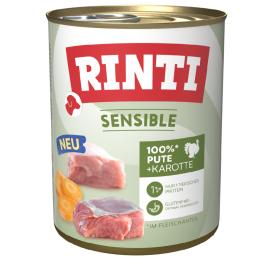 Megapakiet RINTI Sensible, 24 x 800 g - Indyk i marchew