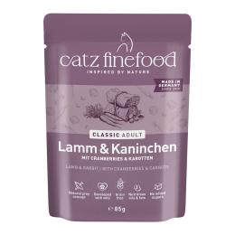 catz finefood w saszetkach, 8 x 85 g - Jagnięcina z królikiem