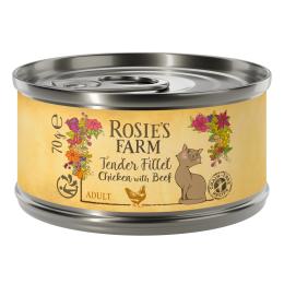 Rosie's Farm Tender Filet, 12 x 70 g - Kurczak z wołowiną