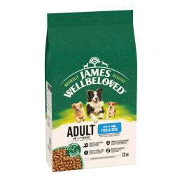 James Wellbeloved Adult Dog Hypoallergenic, ryba i ryż - 12 kg