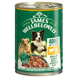 James Wellbeloved Adult Dog Hypoallergenic, jagnięcina i kurczak w pasztecie - 12 x 400 g