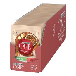 Purina ONE Mini Active, wołowina i marchew - 26 x 85 g