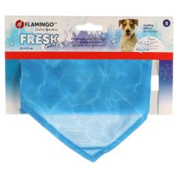 Flamingo chłodząca bandana dla psa Fresk Inou, niebieska - Rozmiar S (dł. x szer.): 52 x 22 cm
