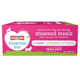 Smølke Steamed Meals, 12 x 395 g - Pakiet mieszany II (3 smaki)