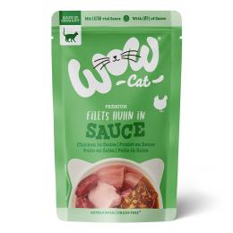 WOW Cat w sosie, 8 x 85 g - Kurczak
