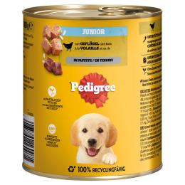 Pedigree Classic, 12 x 800 g - Junior drób w pasztecie