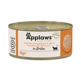 Applaws w bulionie, 6 x 70 g - Pierś z kurczaka z tuńczykiem