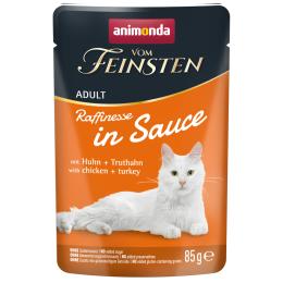 Korzystny pakiet animonda vom Feinsten Adult Raffinesse w sosie, 48 x 85 g - Kurczak i indyk