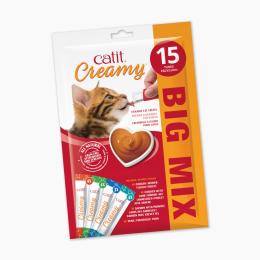 Catit Creamy, 15 x 10 g - Pakiet mieszany (4 smaki)