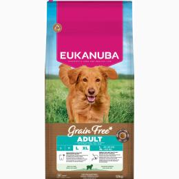Eukanuba Grain Free Adult Large, jagnięcina - 2 x 12 kg