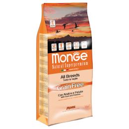Monge Natural Superpremium Grain Free All Breed Kaczka i ziemniaki - 12 kg