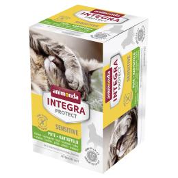animonda Integra Protect Adult Sensitive, tacki, 6 x 100 g - Indyk i ziemniaki